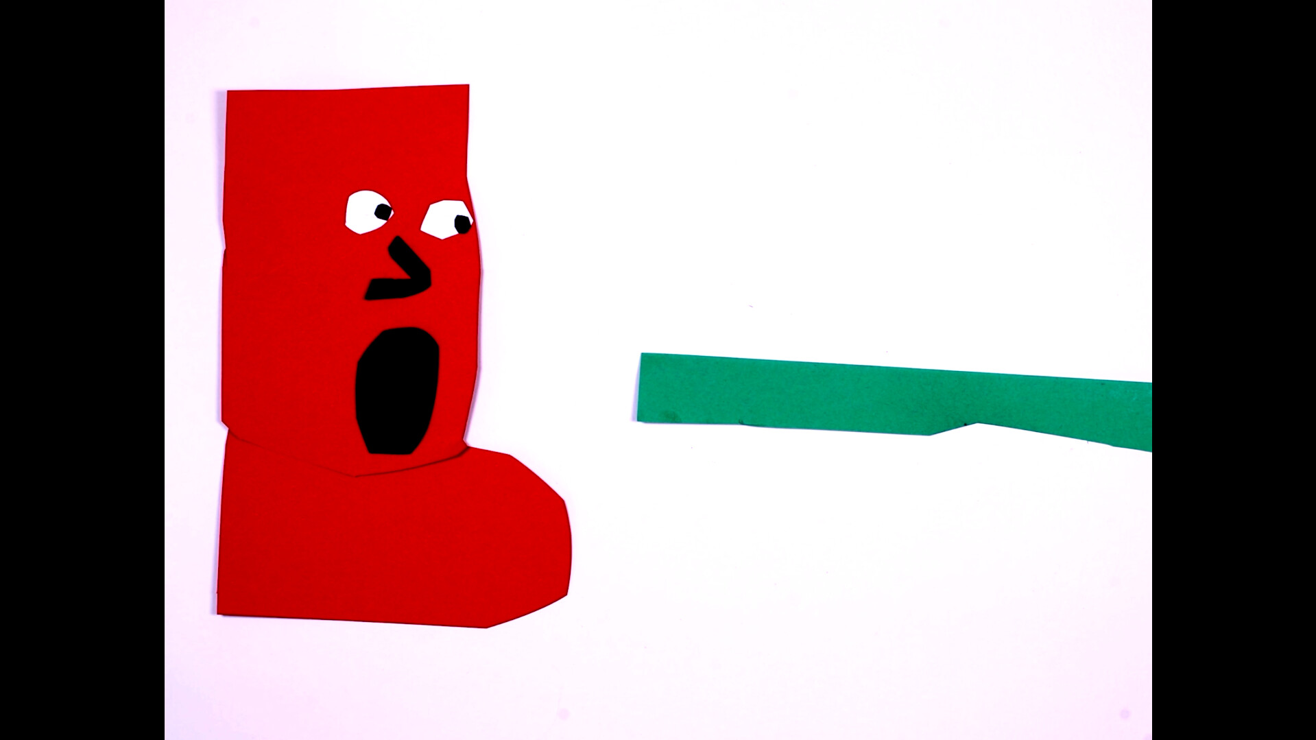 Yellow orange green blue red cut